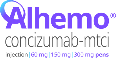 Alhemo® (concizumab-mtci) injection 60 mg, 150 mg, 300 mg pens logo