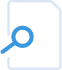 Paper and magnifying glass